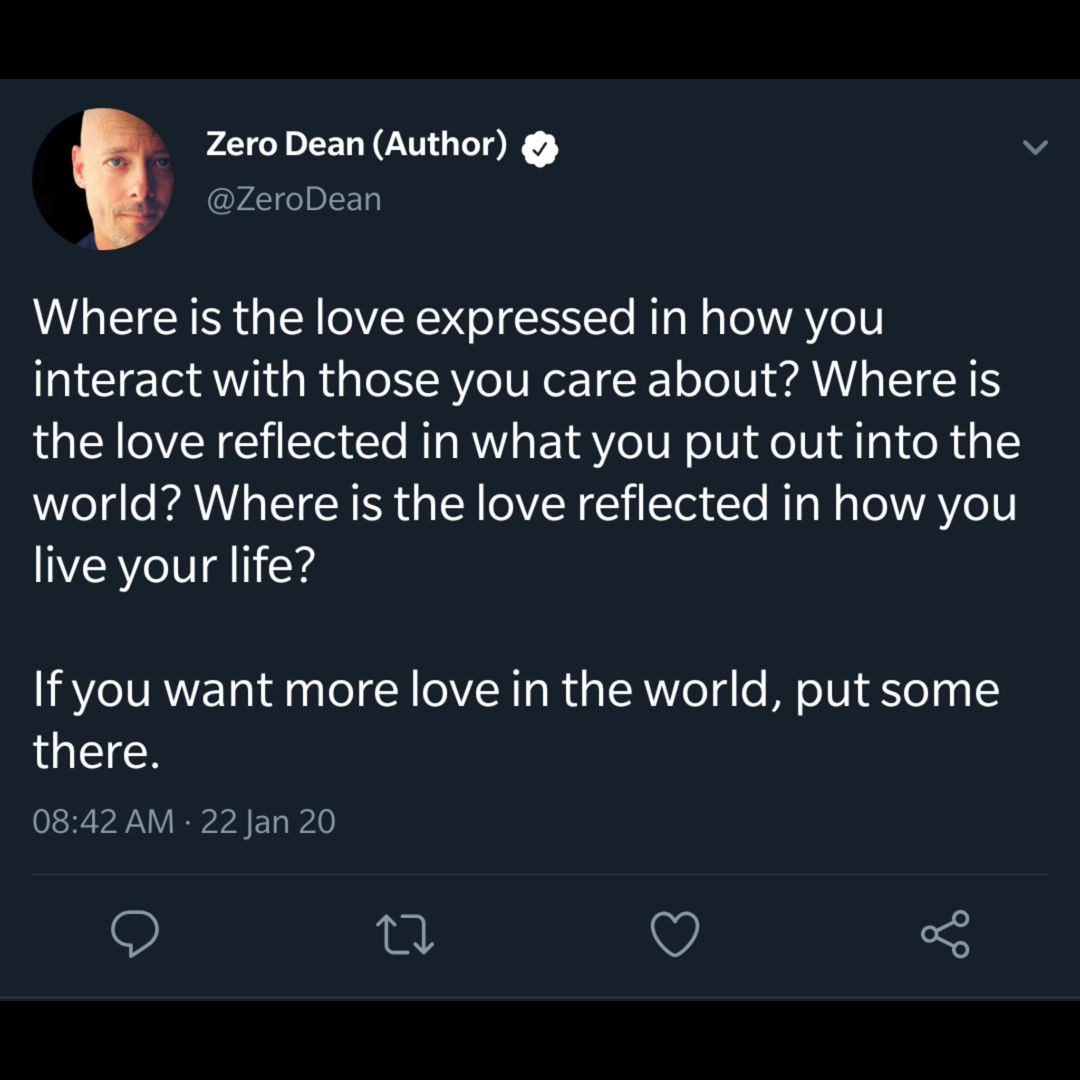 Where is the love? Zero Dean