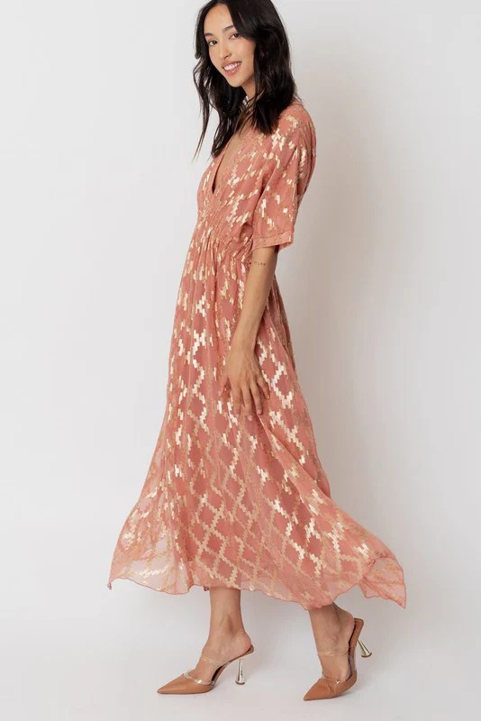 GINGY KIMONO SLEEVE MAXI DRESS Zero Dress Code and The Dress Code