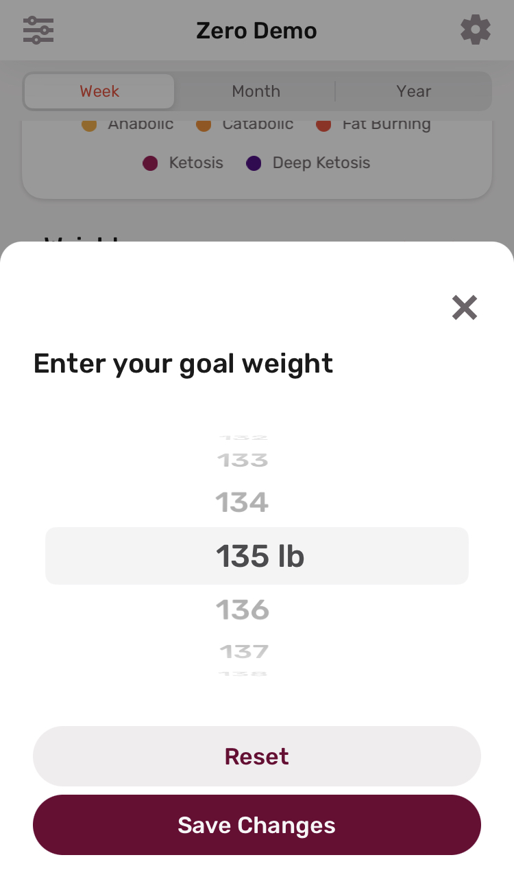 Logging Weight with Zero Zero Longevity Science