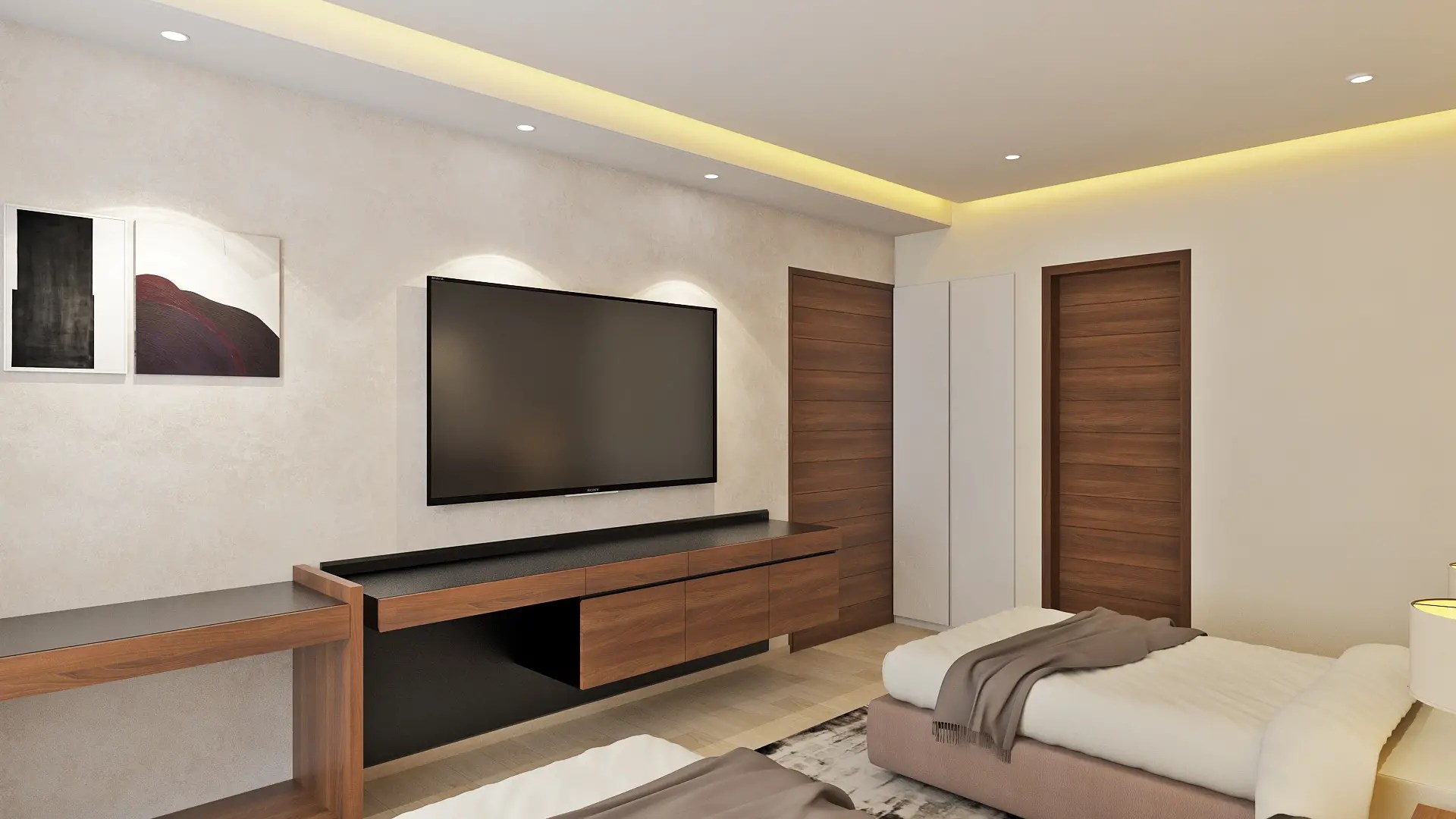 Guest house interior design Unimas Sportswear Ltd.'s chic Retreat