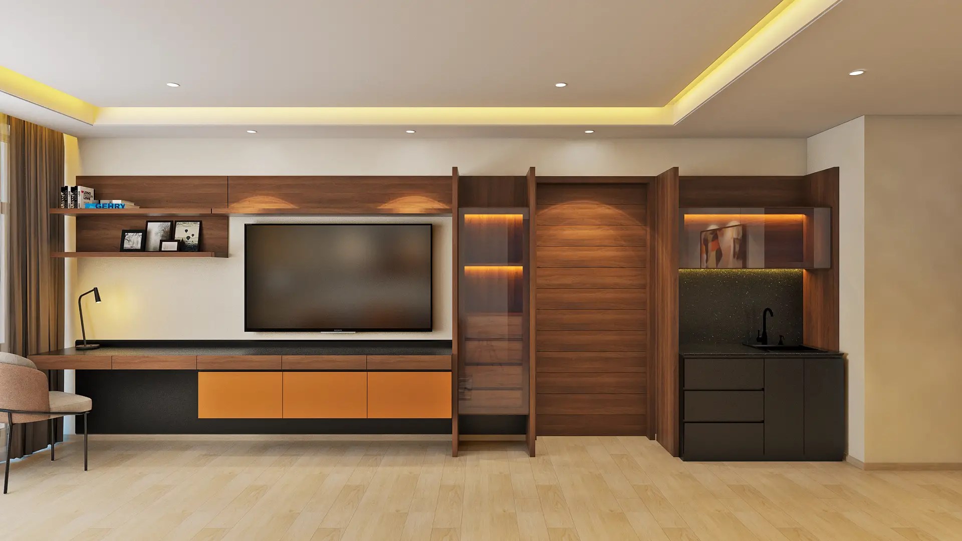 Guest house interior design Unimas Sportswear Ltd.'s chic Retreat