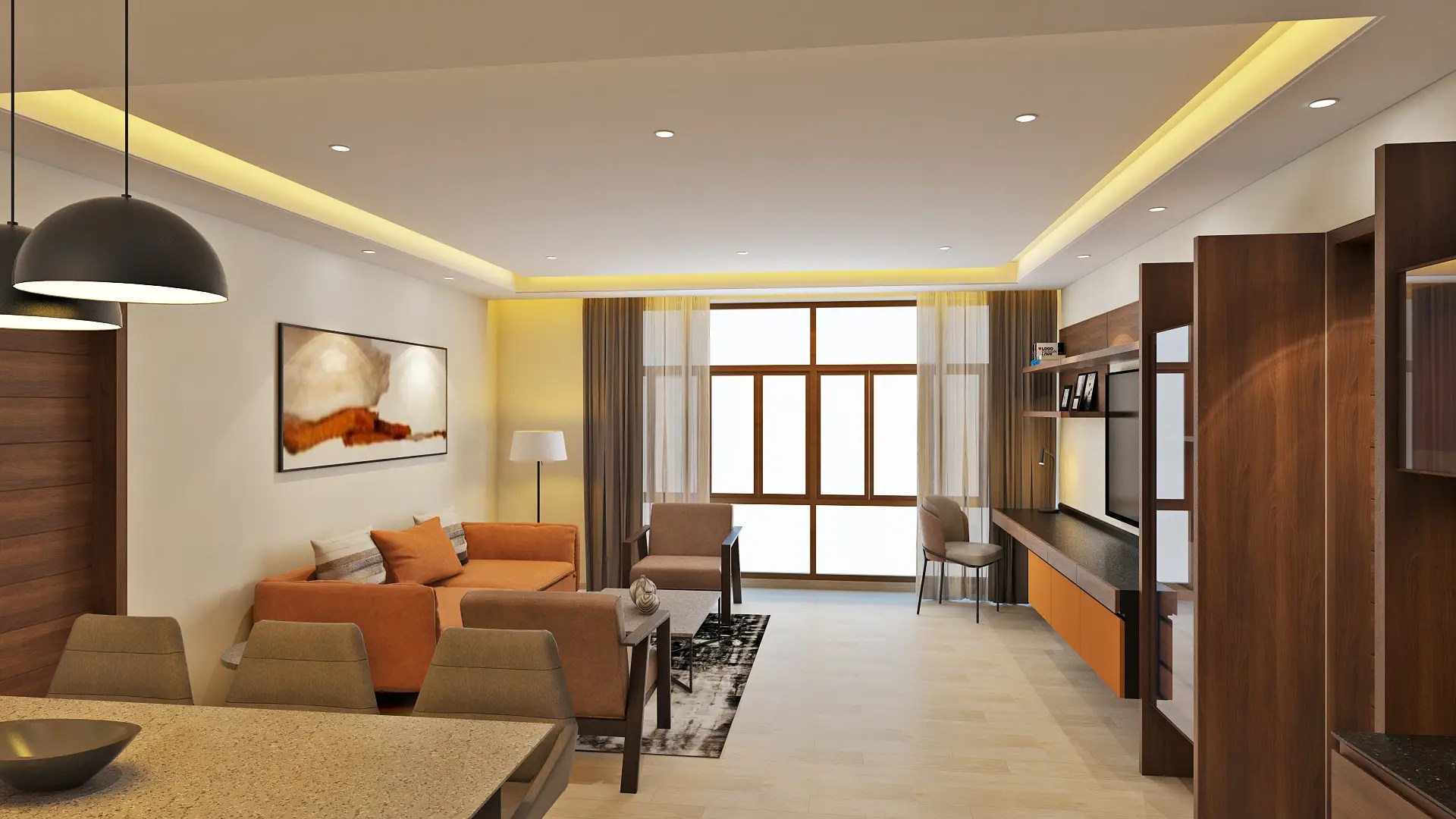 Guest house interior design Unimas Sportswear Ltd.'s chic Retreat