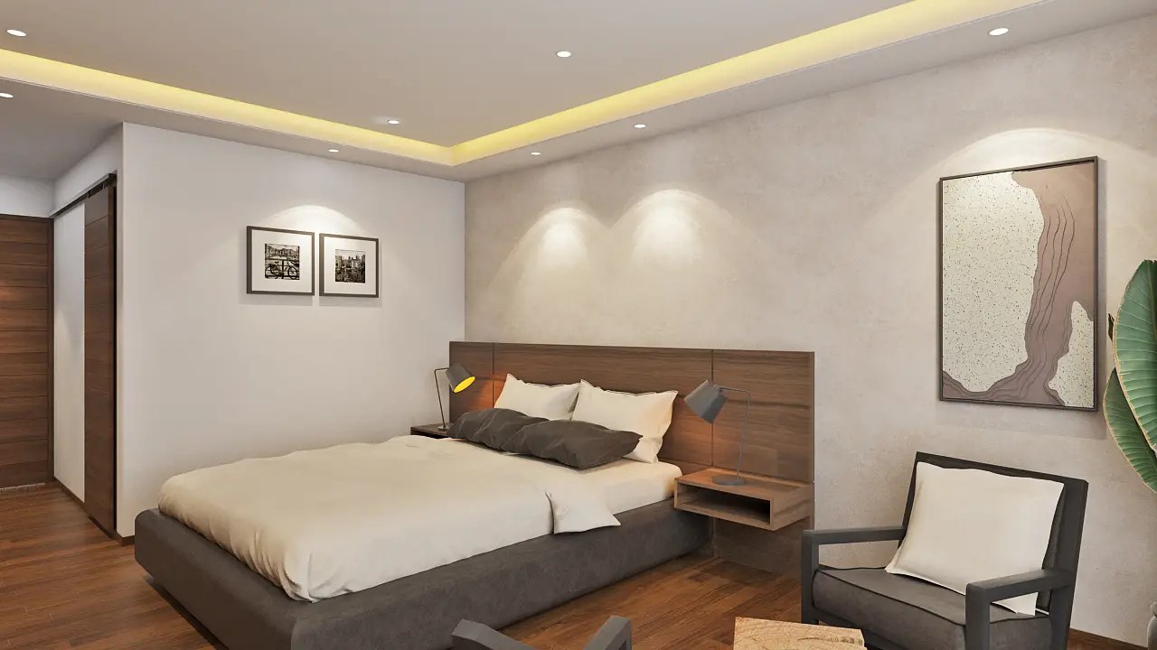 Guest house interior design Unimas Sportswear Ltd.'s chic Retreat