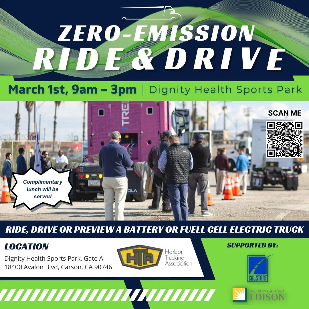 Harbor Trucking Association Zero Emission Ride N Drive ZERO RIG