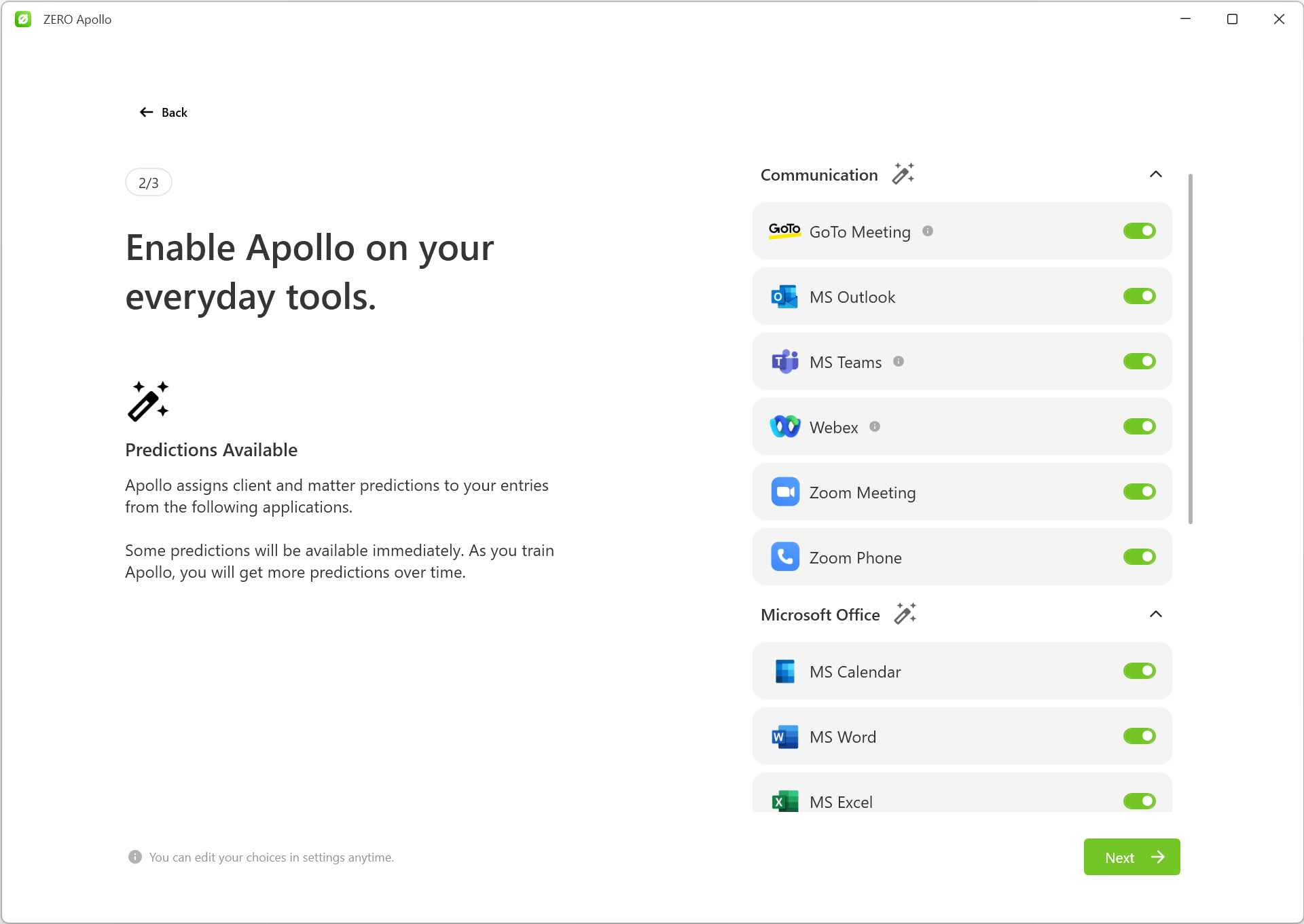 Apollo Setup Process ZERO