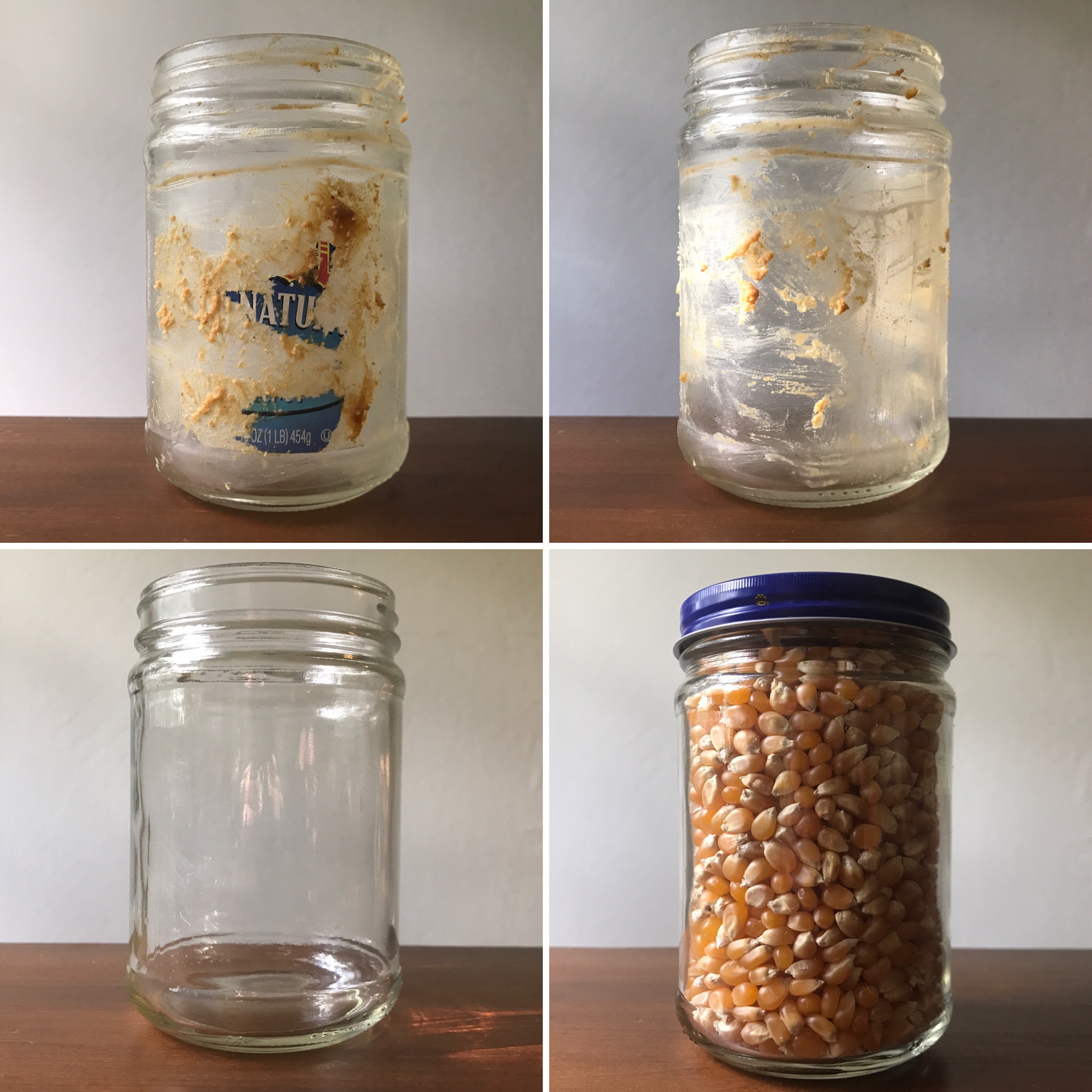 repurposed peanut butter jar ZeroWaste Chef
