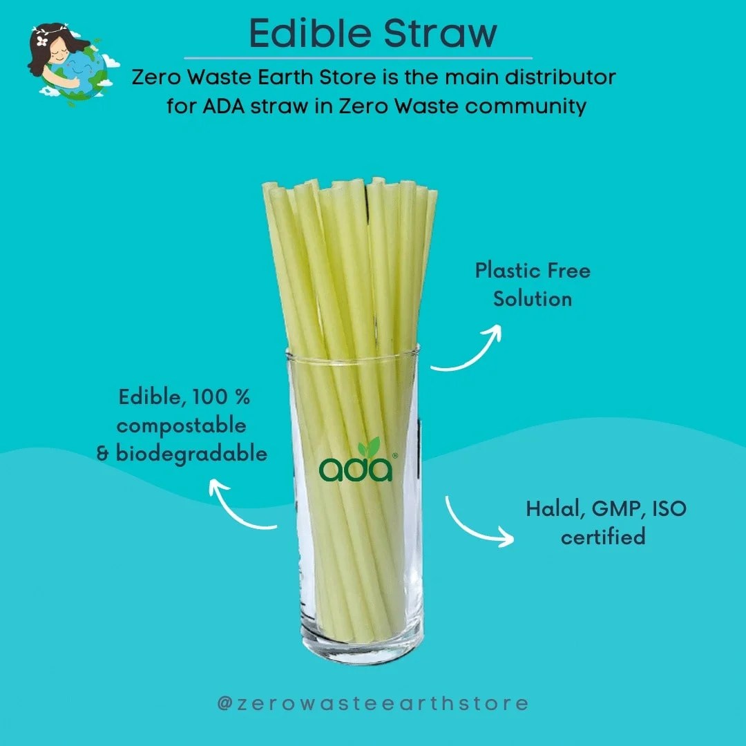 Time to Ditch Plastic Straw, Use Edible Straw Instead Zero Waste