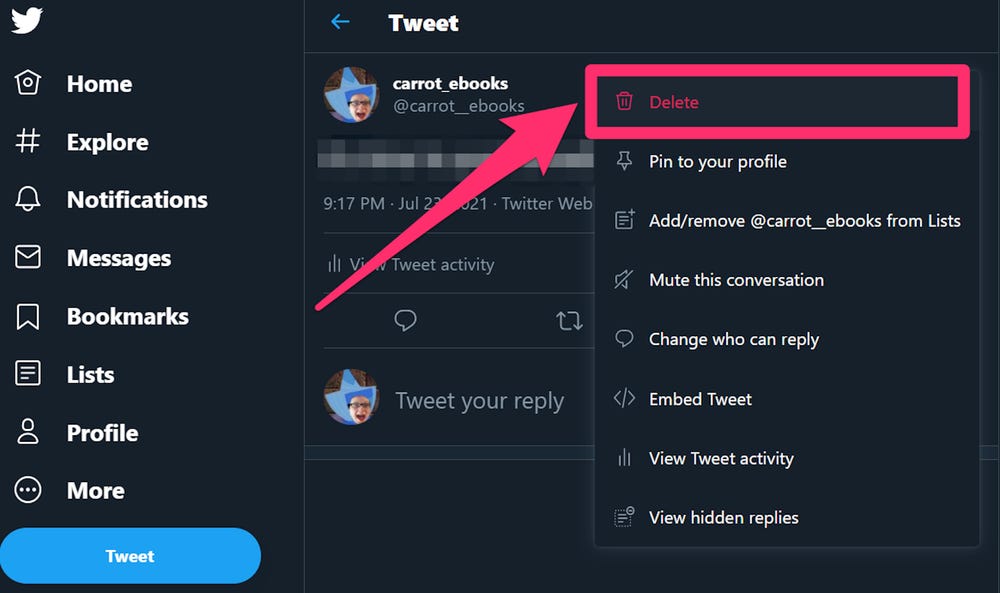 How to Delete Tweets on Twitter Zeru