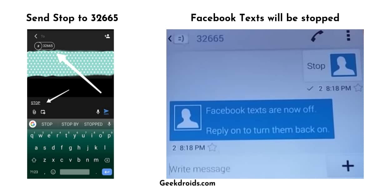 Què significa 32665 a Facebook? How to Block Text Messages From This