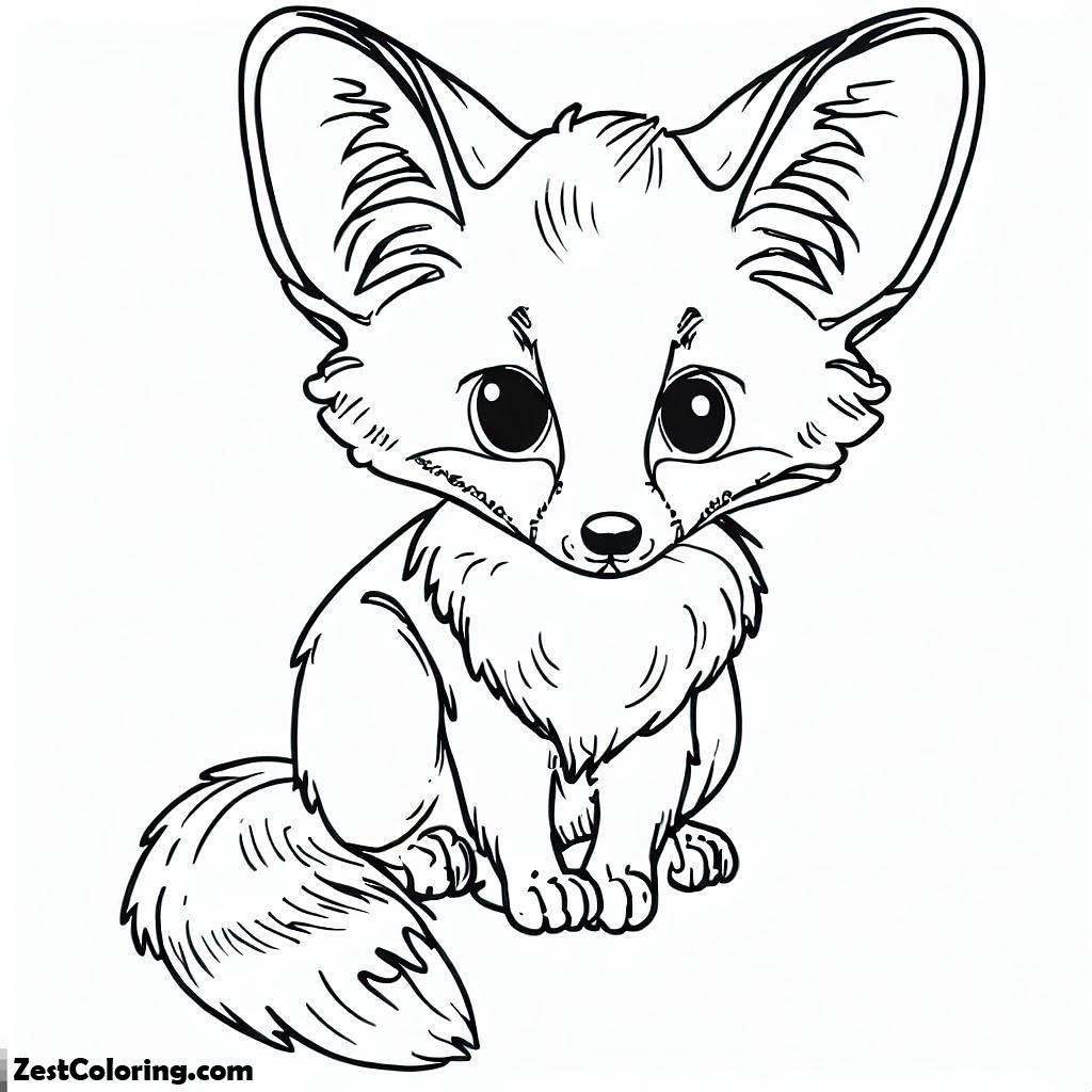 Kit Fox Coloring Pages Coloring for Kids Smart, Creative, and Fun
