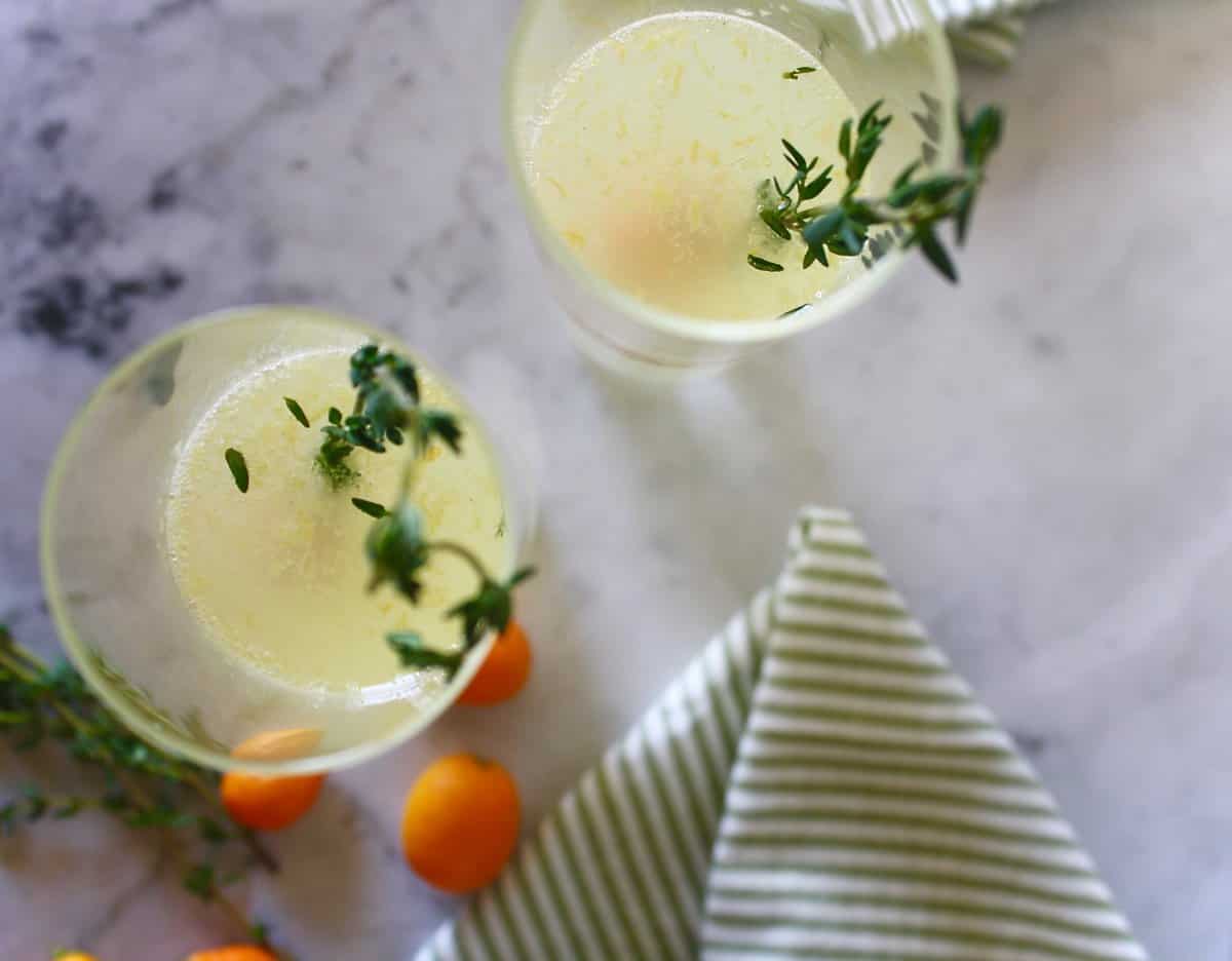 Kumquat & Thyme Cocktail Zestful Kitchen Zestful Kitchen