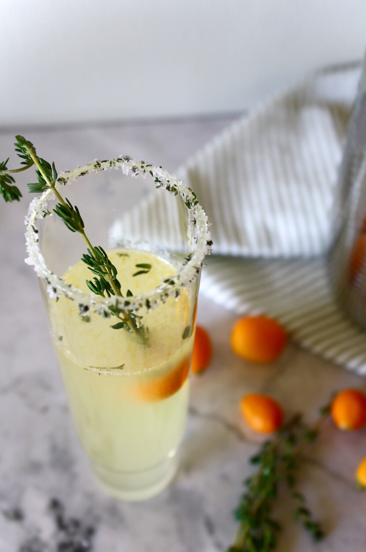 Kumquat & Thyme Cocktail Zestful Kitchen Zestful Kitchen