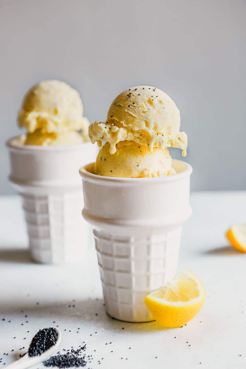 Lemon Ice Cream Recipe (Lemon Poppyseed Muffin Ice Cream)