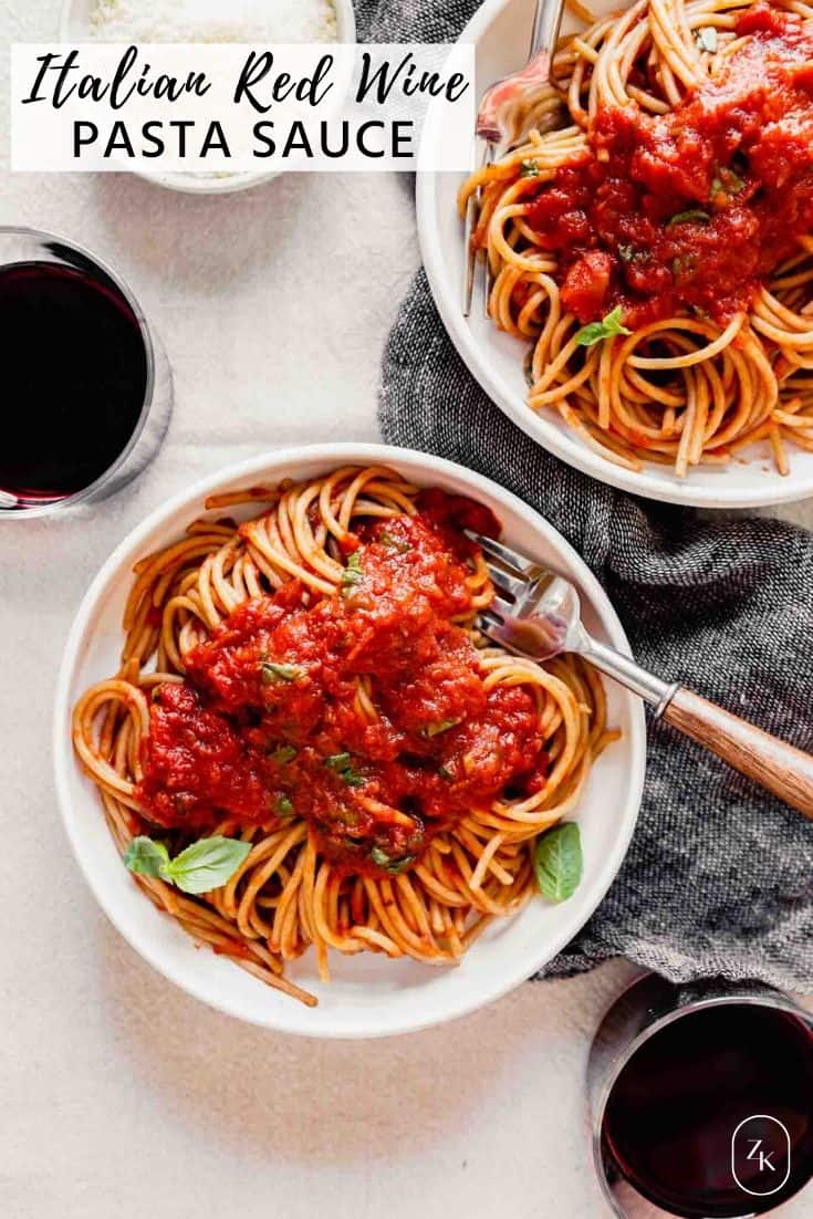 Quick & Elegant Red Wine Pasta Sauce — Zestful Kitchen