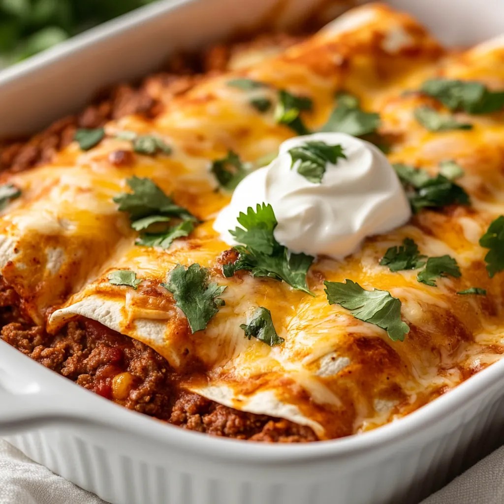 Cheesy Beef Enchiladas Delight Recipe Zestful Zest