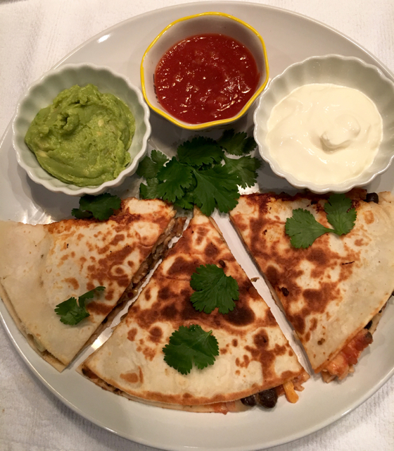Chicken, Black Beans and Corn Quesadillas * Zesty Olive Simple, Tasty
