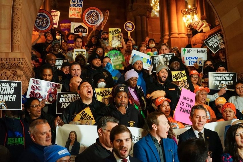 In Albany, union workers call for a higher minimum wage The Chief
