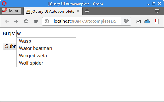 jQuery tutorial Java, JSP, Servlet, Jackson