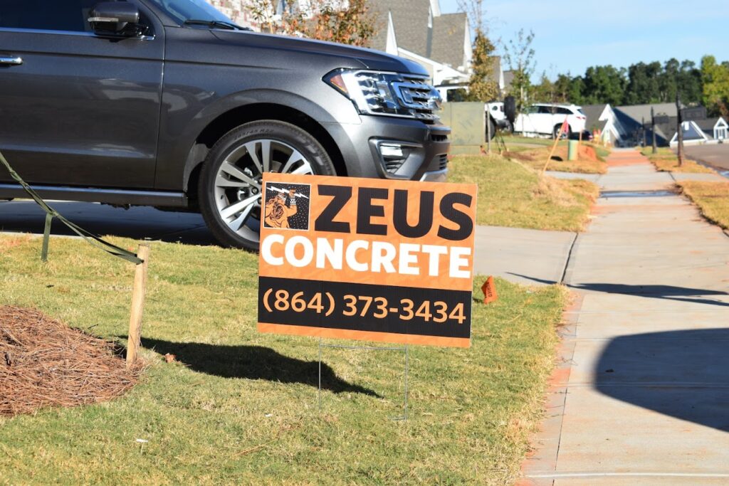 Contact Zeus Concrete of Greenville SC For A FREE Quote!