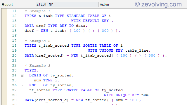 ABAP 740 – NEW Operator to create ITAB entries | ABAP Help Blog
