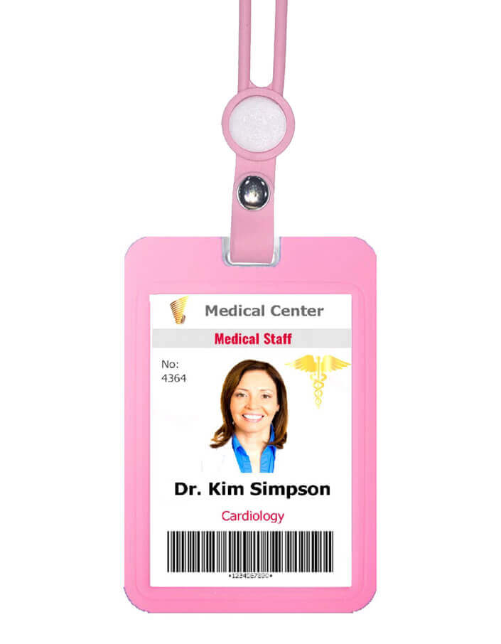 Silicon Vertical Badge Holder Zey زي