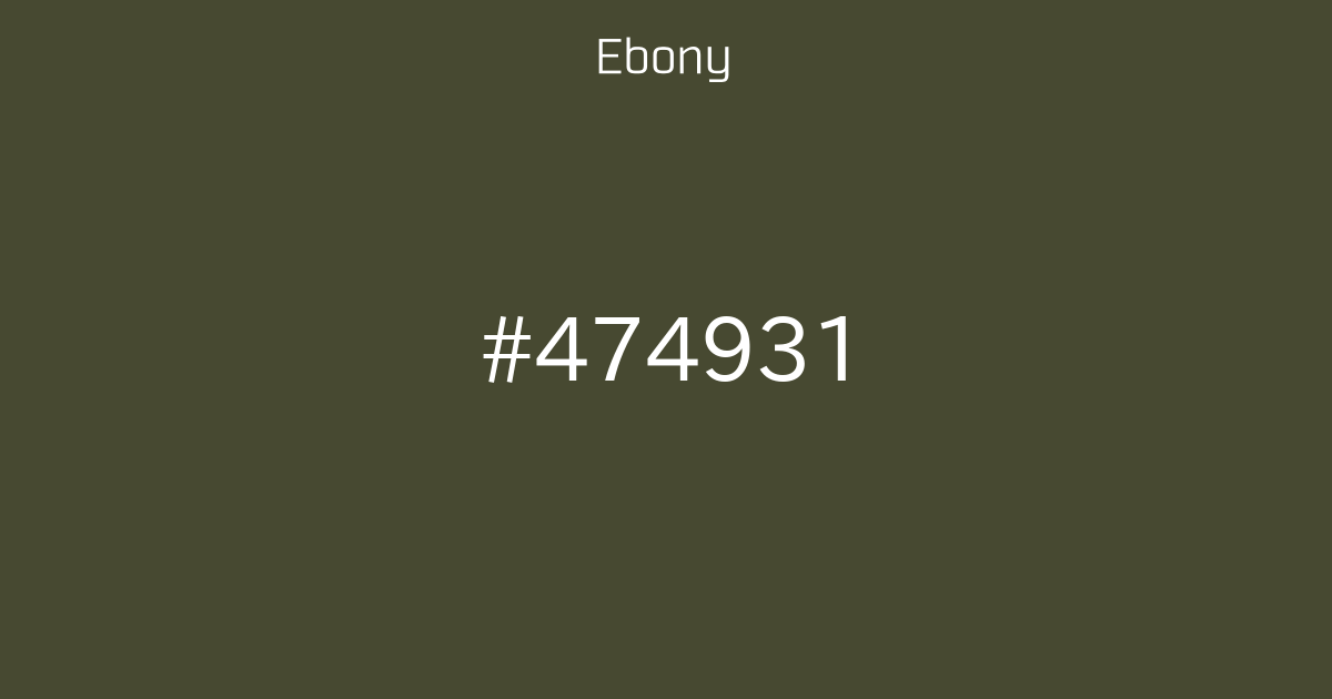 Ebony - color-site.com