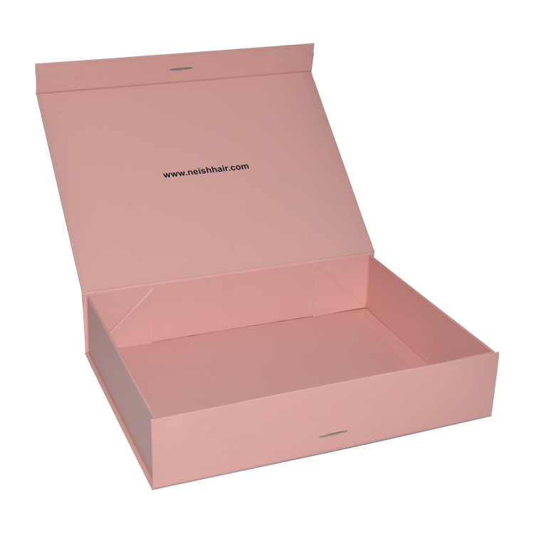 Hair Extension Gift Box Wigs Gift Box Custom Pink Gift Box