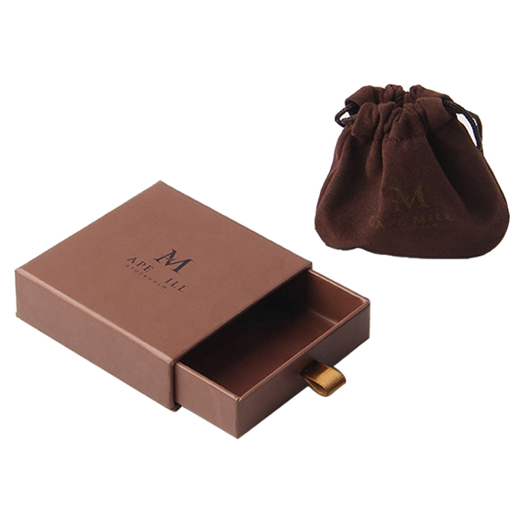 Wholesale Custom Logo Paper Cardboard Sliding Drawer Box with Velvet