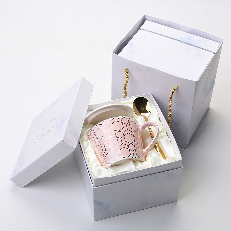 Custom Mug Coffee Cup Spoon Set Boxes