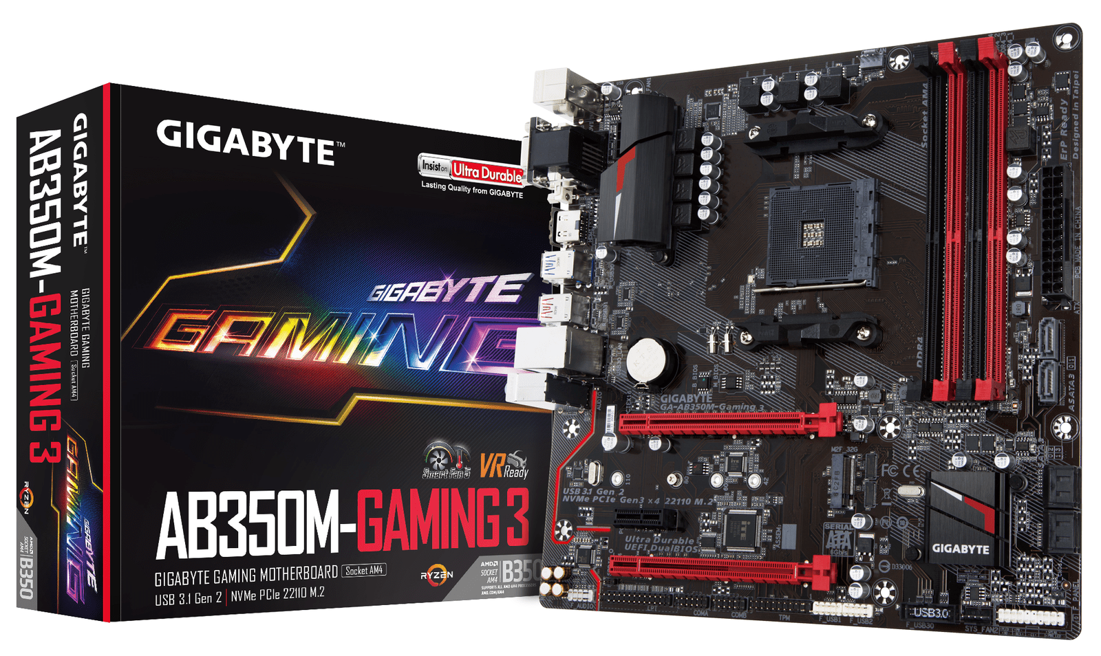 Gigabyte B350MGaming 3 AMD Motherboard ZiClone Multimedia