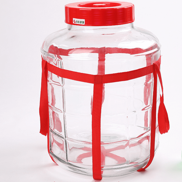 Big mouth glass carboy with airlock zibo glass