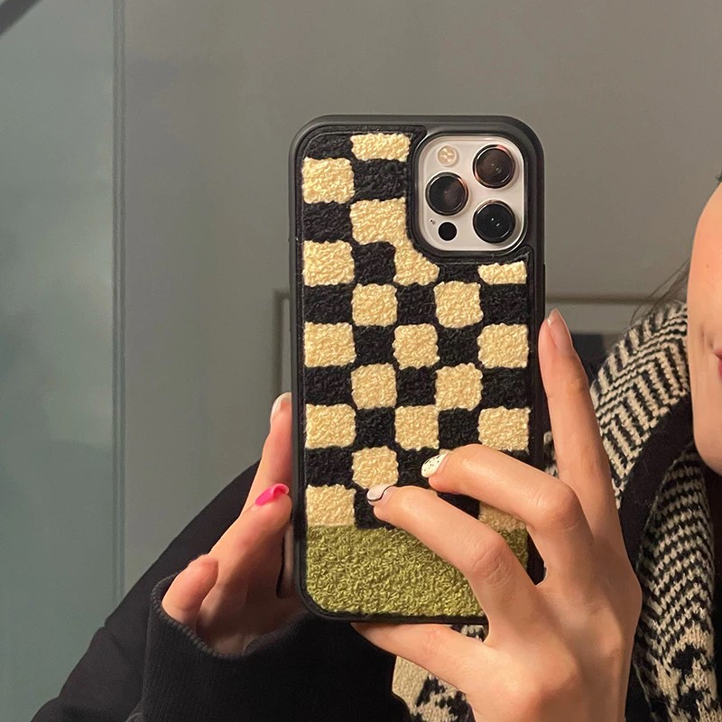 Embroidery Grid iPhone Case ZiCASE