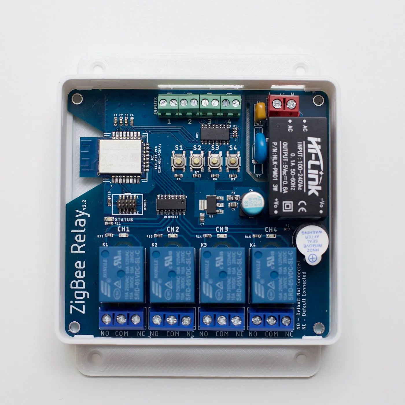 ALab Technology Spain Zigbee 4 Channel Relay Zigbee_Relay Zigbee