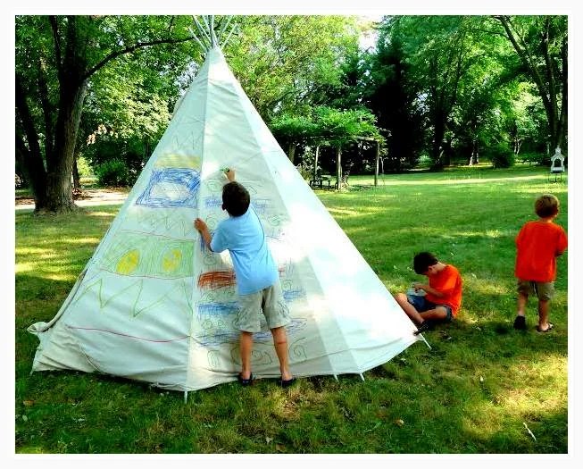 Make a Backyard TeePee Ziggity Zoom Family