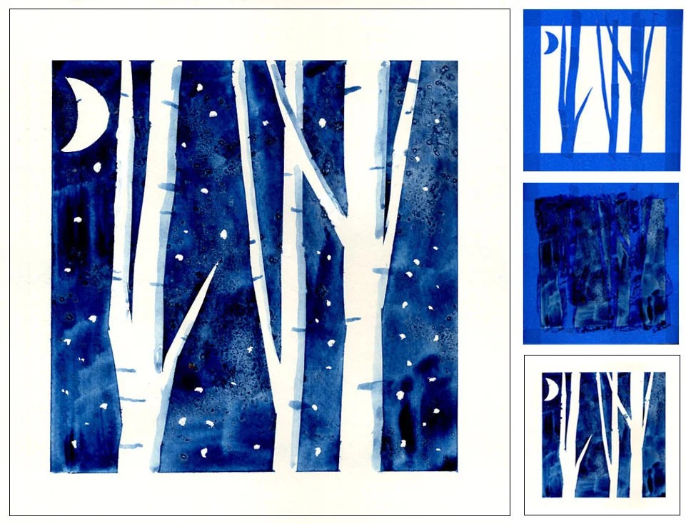 Winter Kids Art Project using Tape and Paint Ziggity Zoom Family