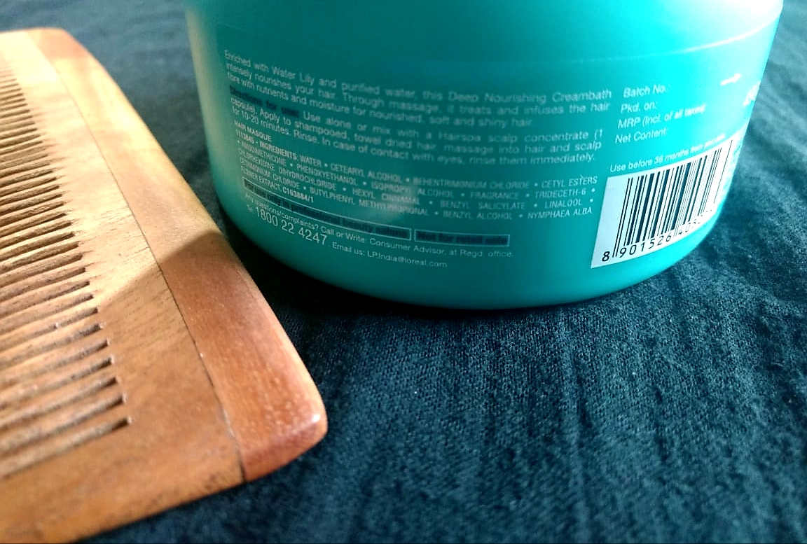 L’Oréal Hair Spa Deep Nourishing Cream Bath Review Zig Zac Mania