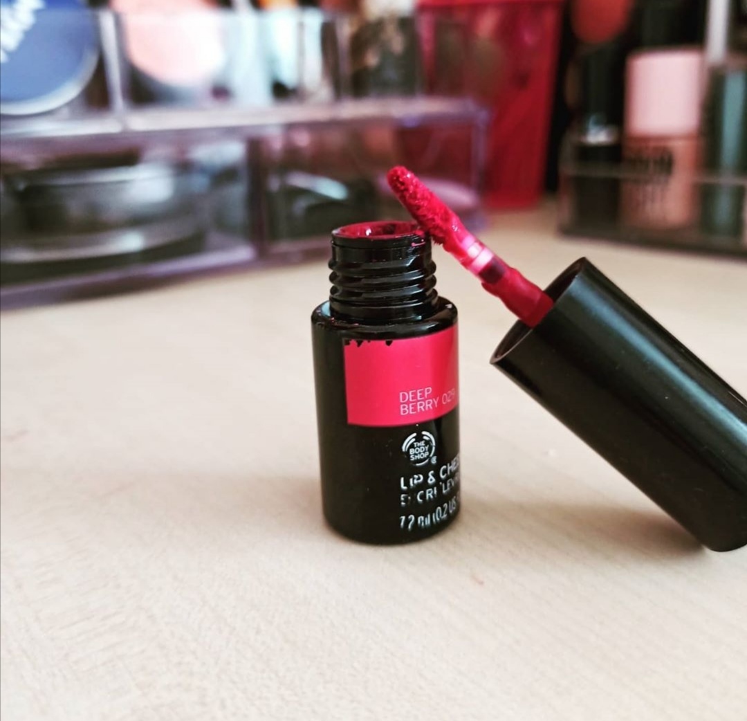 The Body Shop Lip & Cheek Tint (Deep Berry) Review Zig Zac Mania