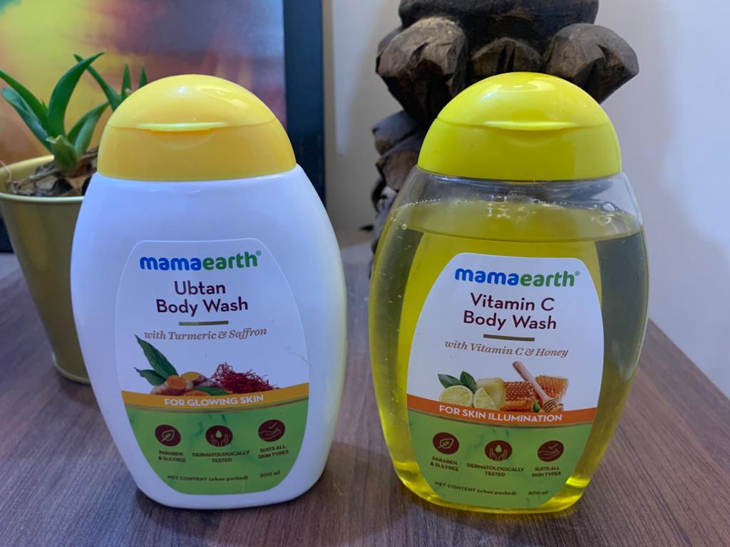 MamaEarth (Ubtan) & (Vitamin C) Body Wash Review Zig Zac Mania