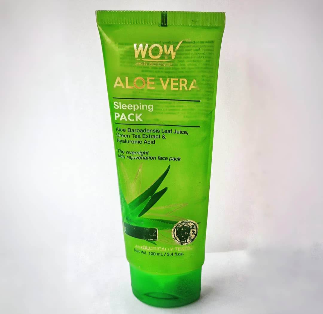 WOW Aloe Vera Gel Sleeping Pack Review Zig Zac Mania