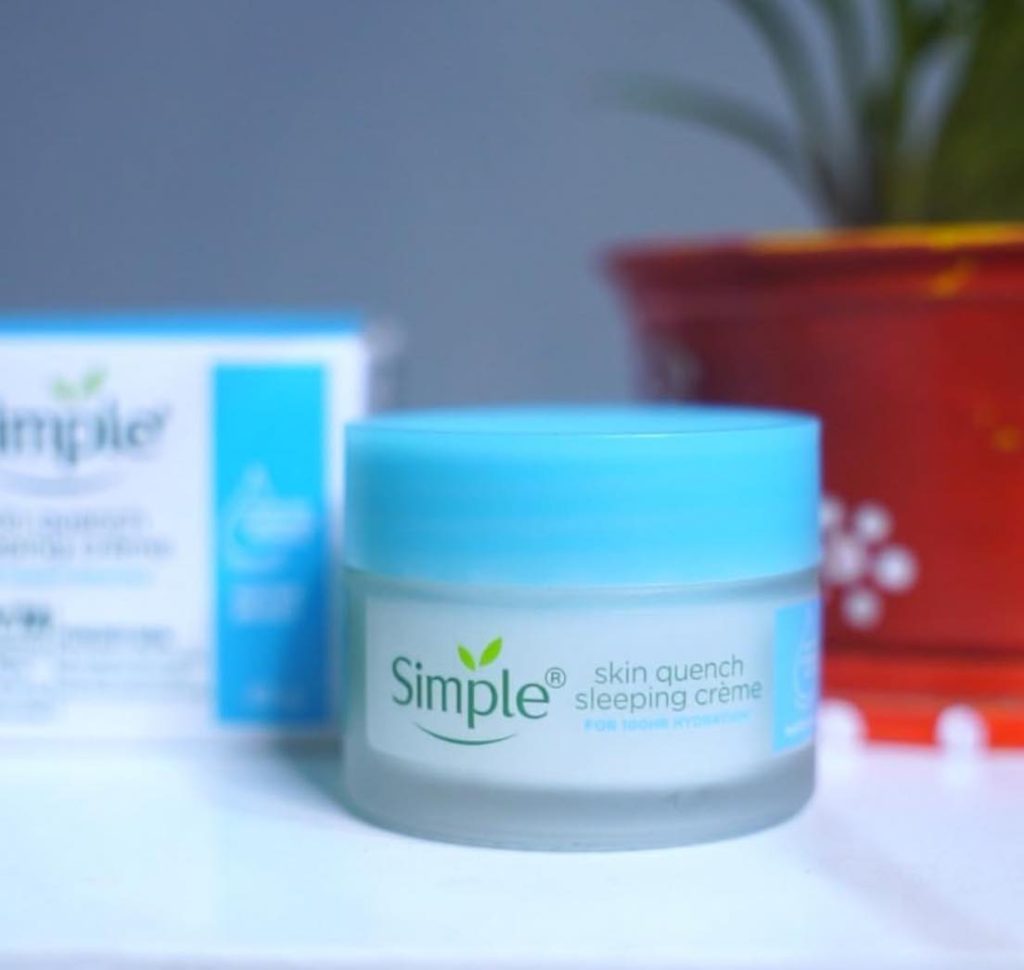 Simple Skin Quench Sleeping Crème/Cream Review Zig Zac Mania