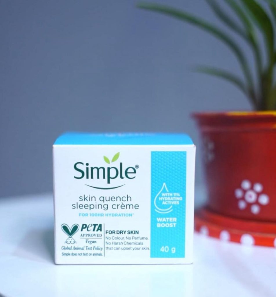 Simple Skin Quench Sleeping Crème/Cream Review Zig Zac Mania