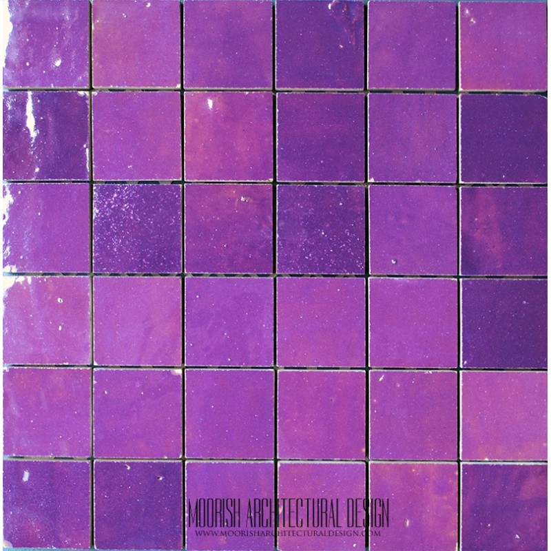 Moroccan Tile Purple Zellige Tile