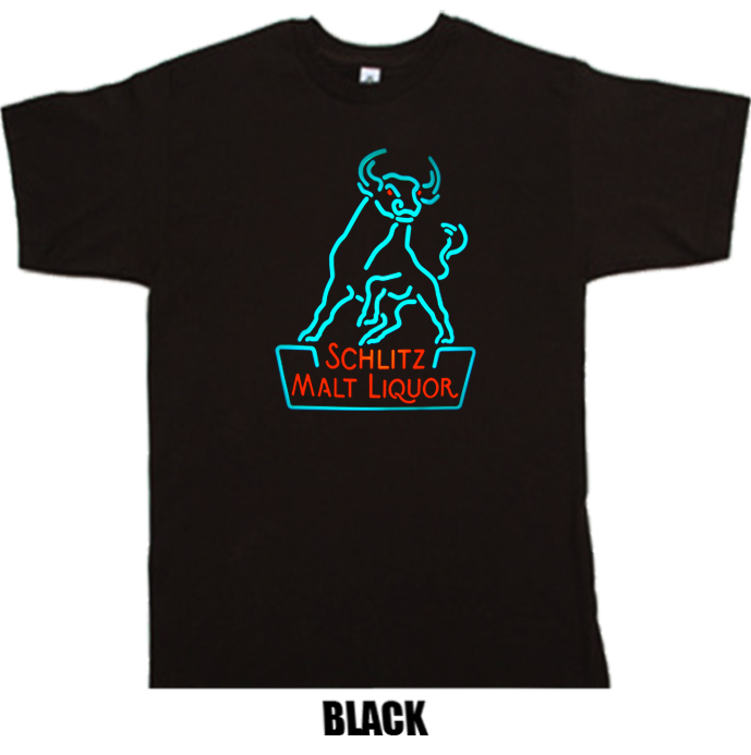 Schlitz Malt Liquor alcohol beer party t shirt
