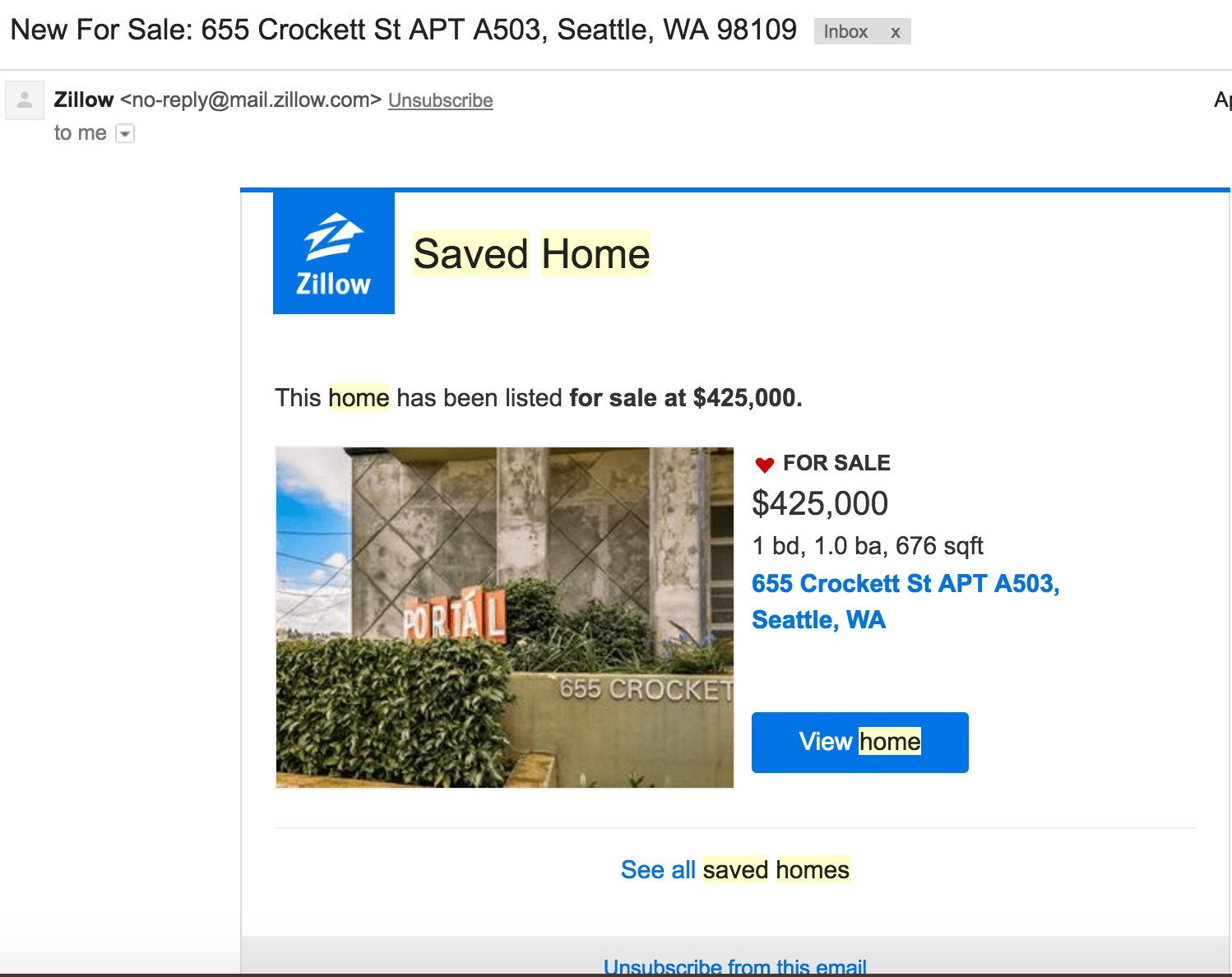 Email types consumers can receive Zillow Help Center