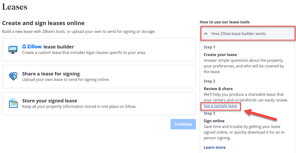 What does the finished lease look like? Zillow Help Center