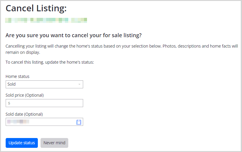How do I cancel my For Sale By Owner listing? Zillow Help Center