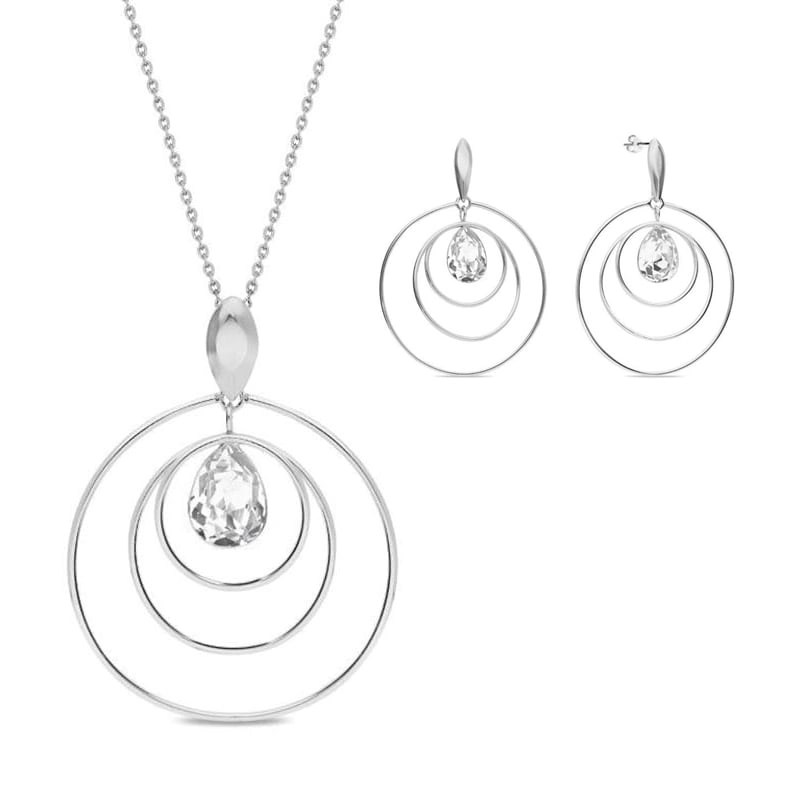 Sieradenset Wind Spinner met kristal Spark Jewelry bij Zilver.nl