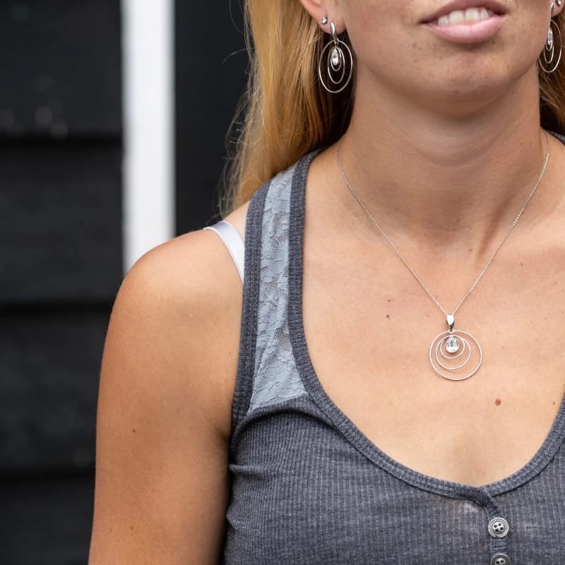 Sieradenset Wind Spinner met kristal Spark Jewelry bij Zilver.nl