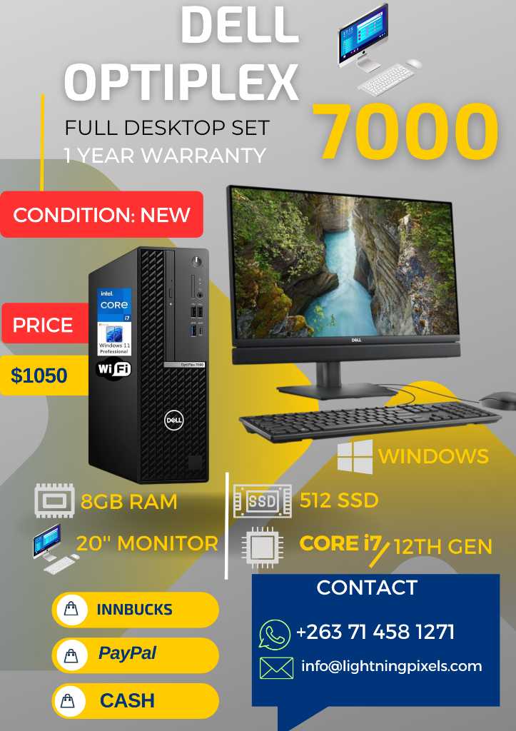 Laptops and Desktop Computers For Sale Zimbabwe