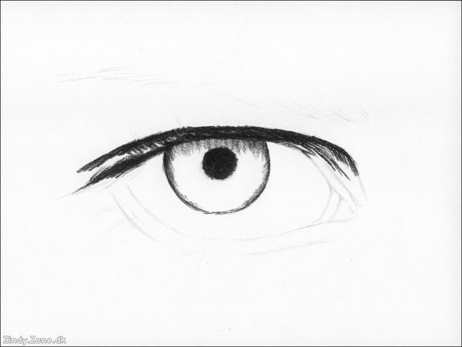 ZindyZone.dk Tutorials Charcoal Eye Tutorial